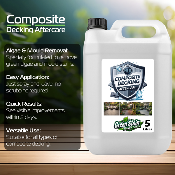HLS Composite Decking Aftercare - Green Stain Remover & Protector 5L