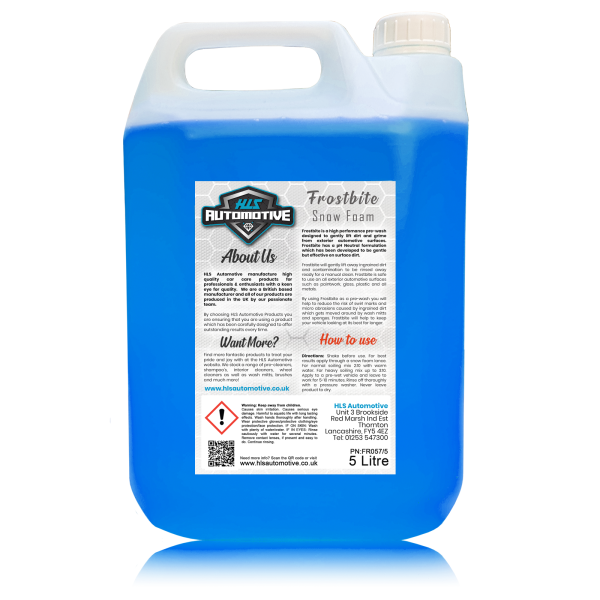 5L Frost Bite Snow Foam (Menthol) - Premium Pre-Wash