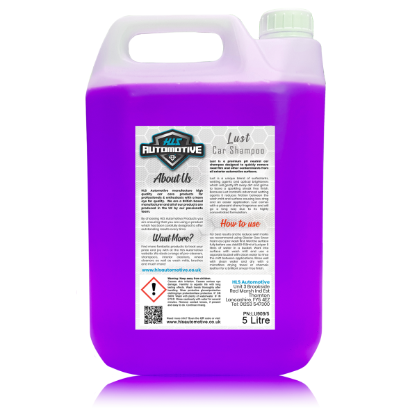 5L Lust - Vehicle Shampoo 5L